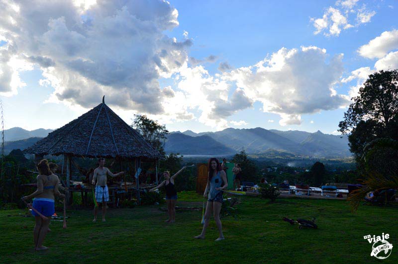 Circus school resort en Pai, Tailandia.
