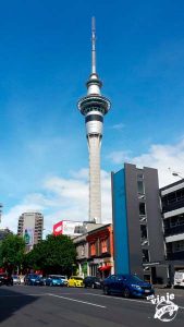 El Sky Tower de Auckland.