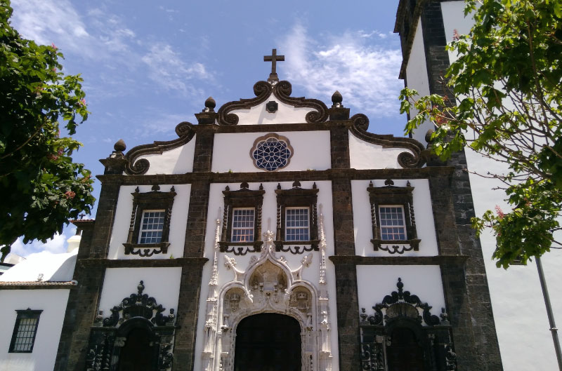Iglesia de Sao Sebastian, en Sao Miguel, Azores.