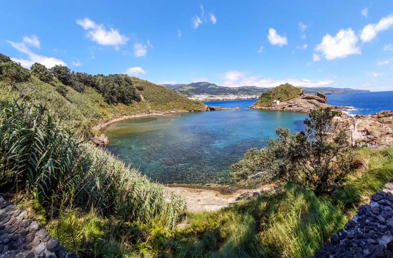 Laguna del islote de Vila Franca do Campo, que ver en Sao Miguel.