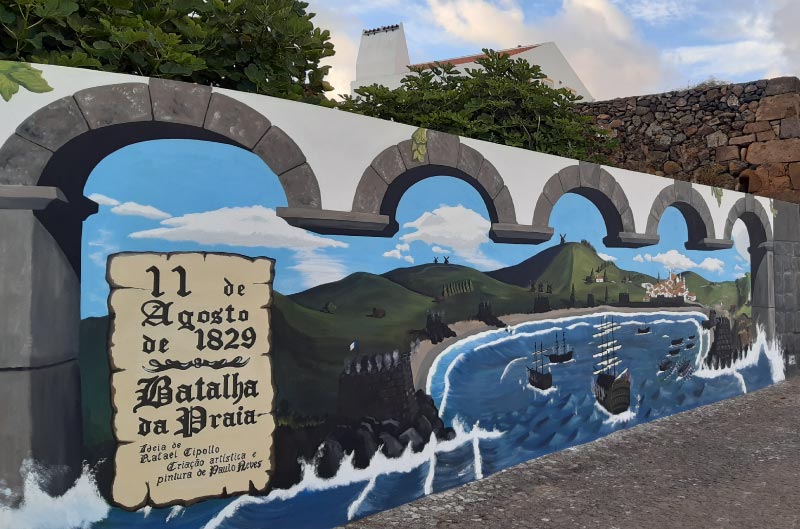 Mural en Praia da Vitoria, Terceira
