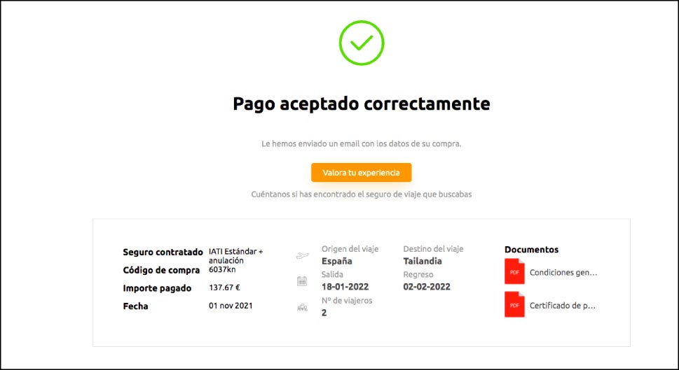 Seguro medico tailandia, precio iati.