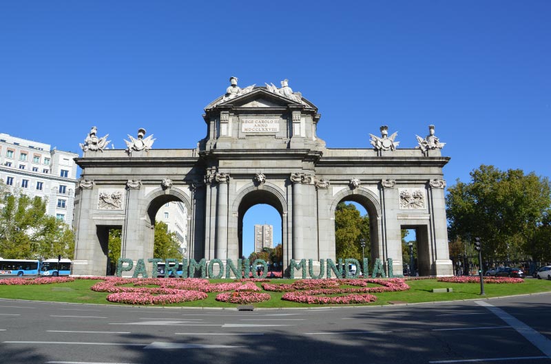 Puerta de Alcalá de Madrid.