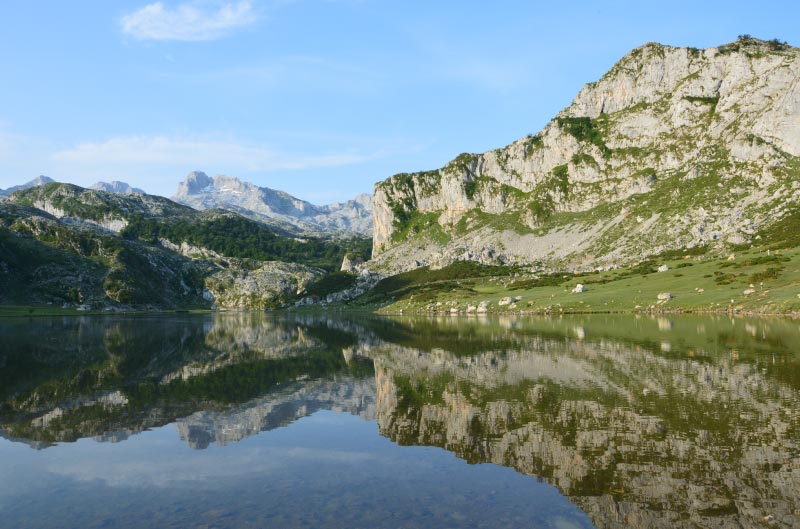 Parking del lago Ercina, acceso a los lagos de covadonga.