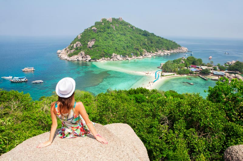 Mirador de Koh Nang Yuan, excursión a koh tao desde koh samui.