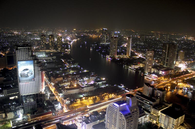 Bangkok desde la terraza del Sirocco, Tailandia.