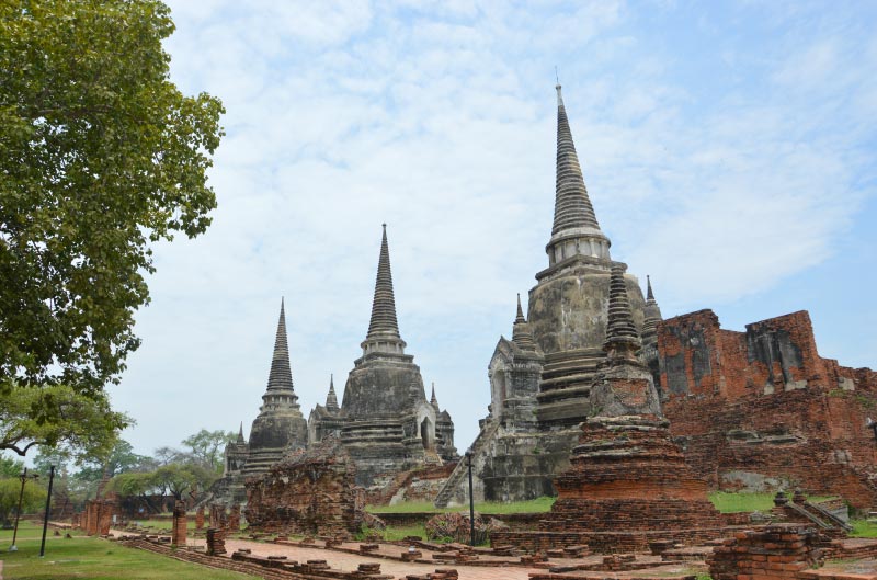 Templo Wat Sri Sanphet, Ayutthaya, Tailandia.
