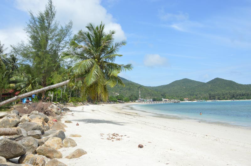 Chaloklum, playa de Koh Phangan.
