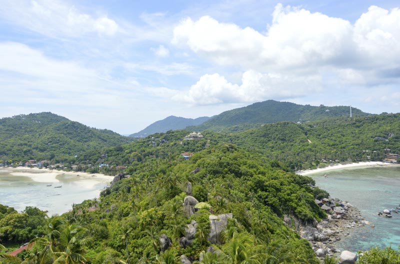 Mirador John-Suwan viewpoint de Koh Tao, Tailandia.