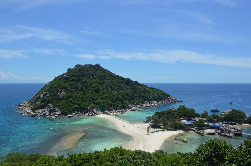 Mirador de Koh Nang Yuang, en Koh Tao.