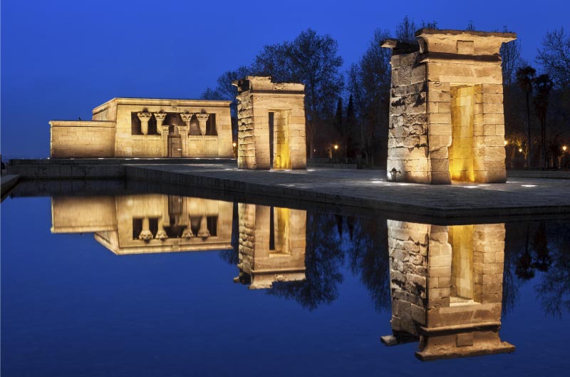 Templo de Debod, templo egipcio en Madrid.