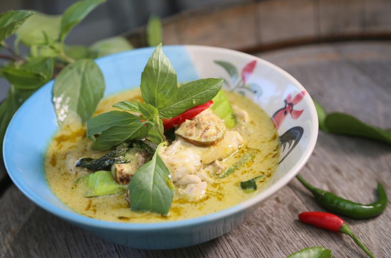 Curry verde, el mejor platillo de tailandia.